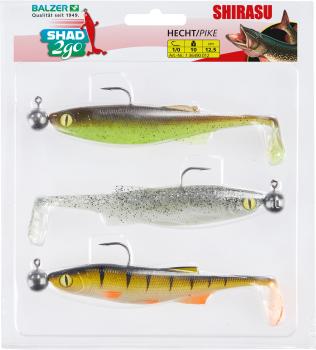 Shirasu Set Shad 2go Hecht/Pike